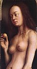 Famous Altarpiece Paintings - The Ghent Altarpiece Eve [detail 2]